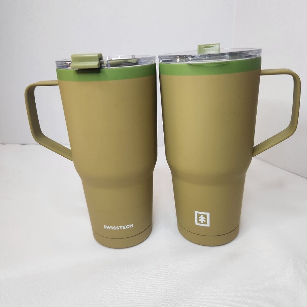 Swiss Teck 2 pack 20 oz. Insulated Stainless Steel Tumbler with Leakproof Lid